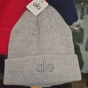 ALO Yoga Light Gray Knit Hat